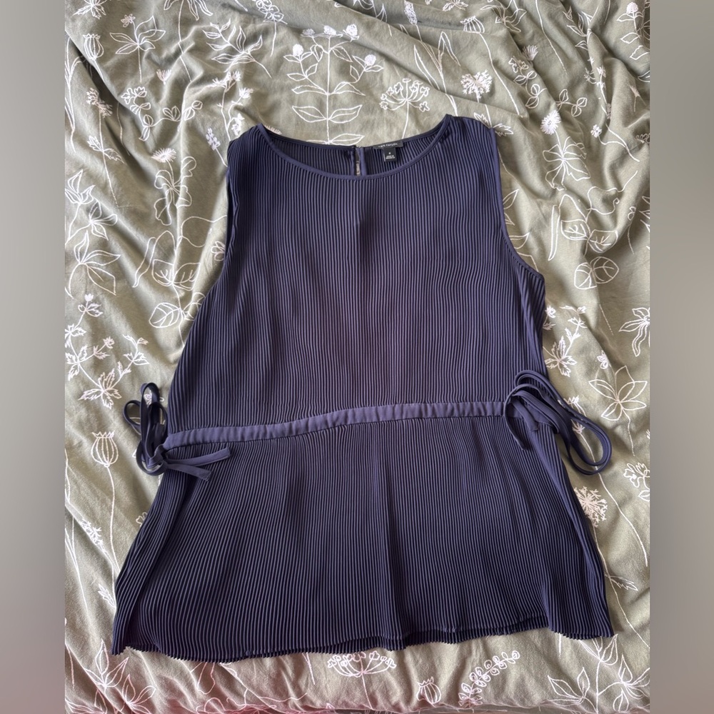 Navy work blouse